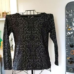 LOFT Embroider patterned top